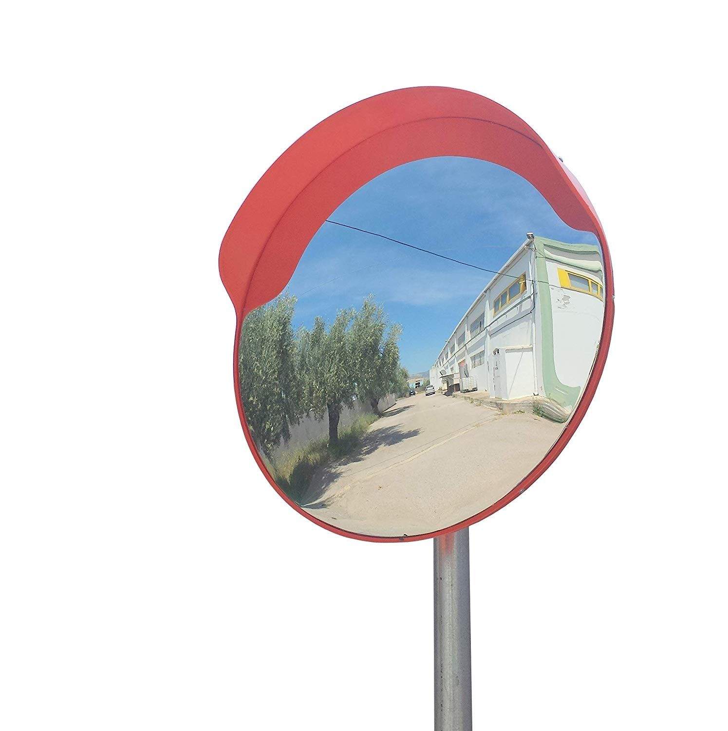 Specchio convesso da traffico in policarbonato Specchio stradale Specchio convesso di sicurezza Specchio panoramico Stradale per la sicurezza stradale e la sicurezza negozio 30CM