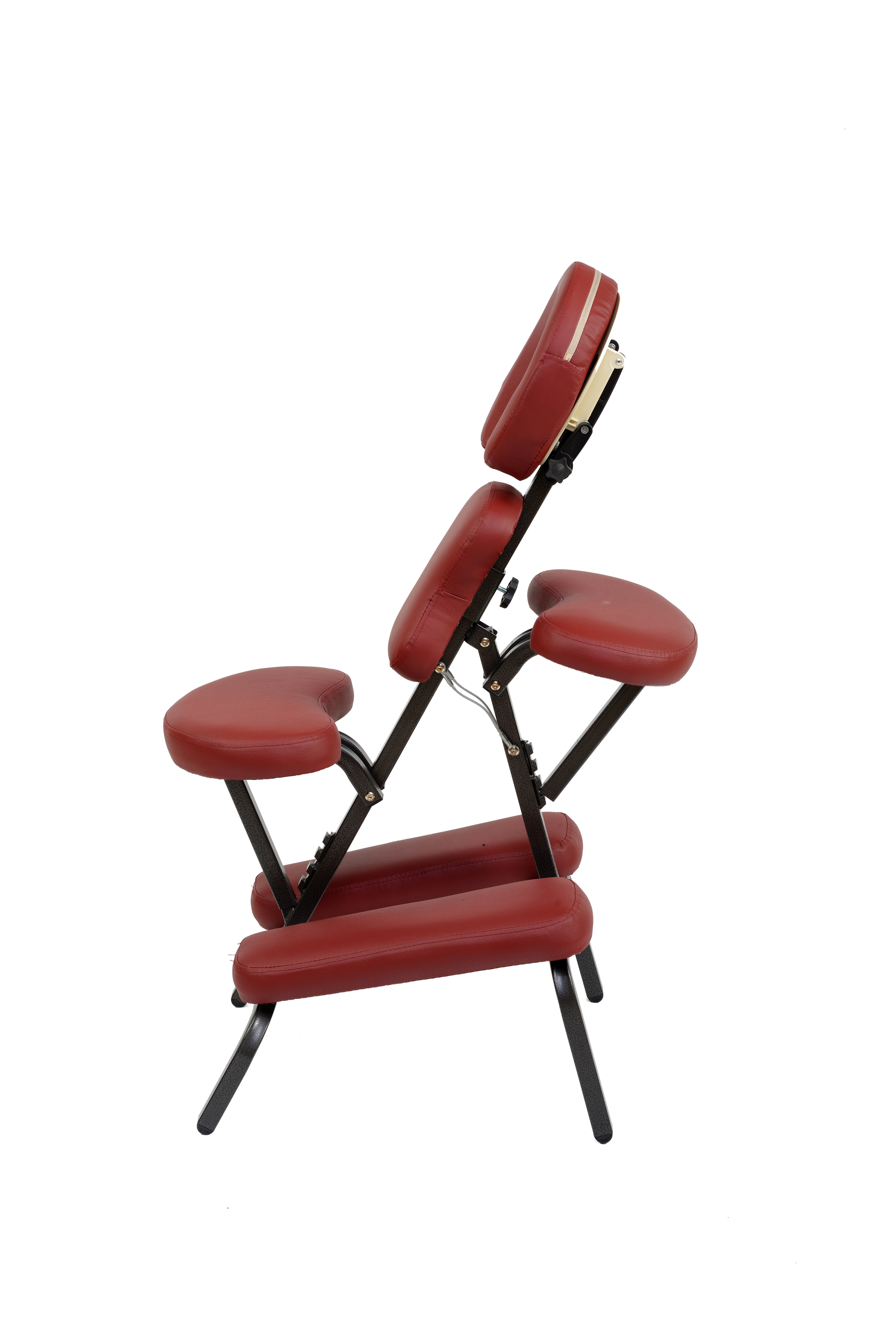 Folding And Portable Massage Chair And Tattoo In Burgundy